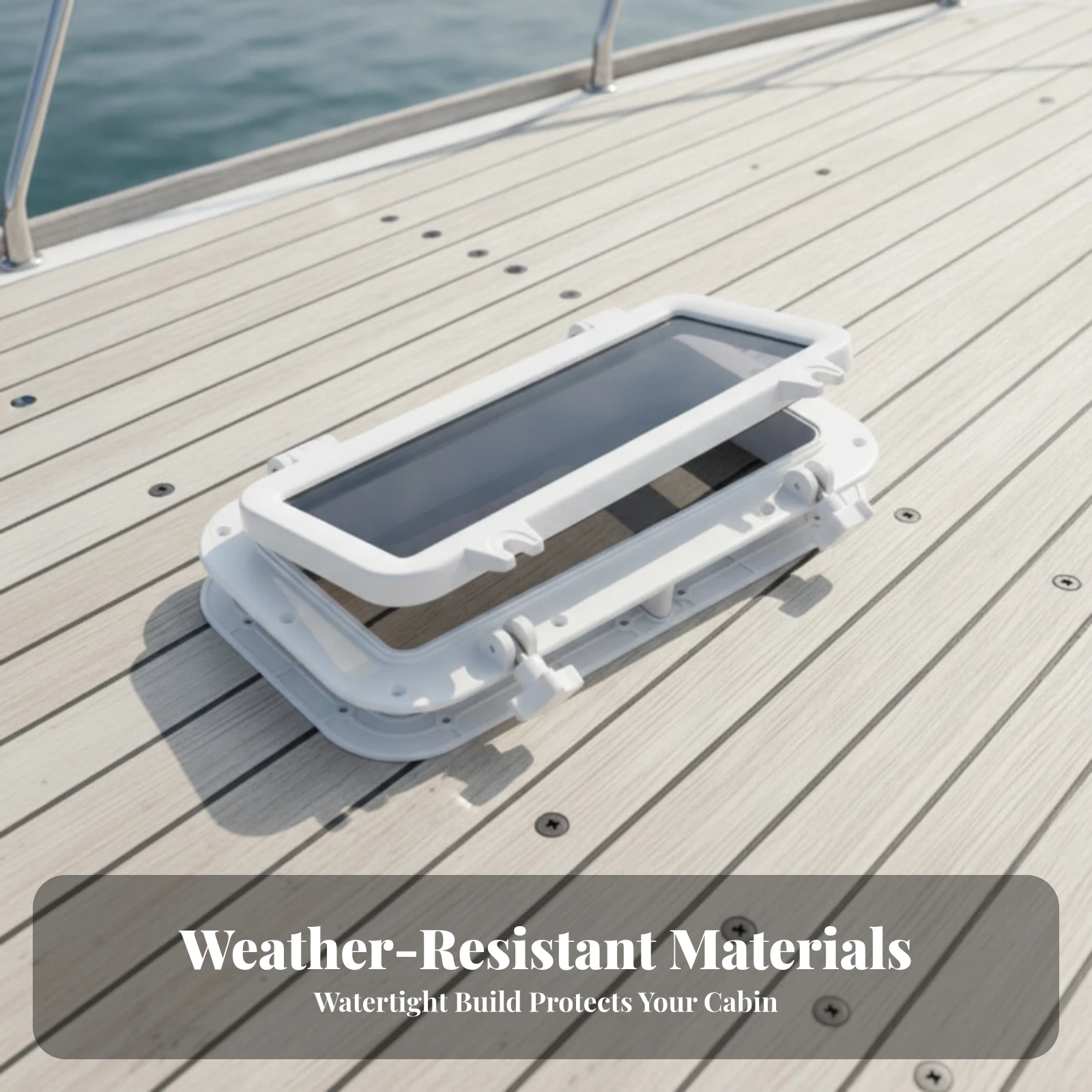 Marine Porthole Window Watertight Rectangular Porthole Yacht Portlight Slim