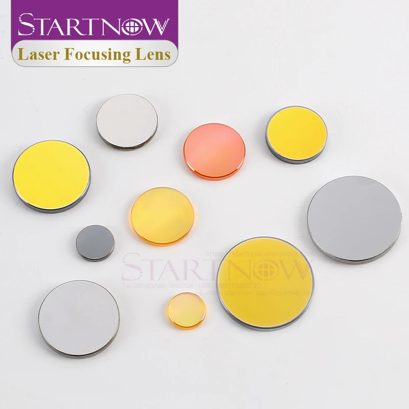 Startnow 3pcs/lot Si CO2 Laser Mirrors D19mm 20 25 27 30 38.1 Silicon Laser Reflective Lens For 80W Cutting Machine Accessories