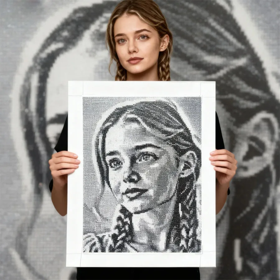 

Personalized Photo Diamond Painting Kit DIY Square Drill Art Set Diamond Painting Set for Adults Unique Home Decor & Gift Idea