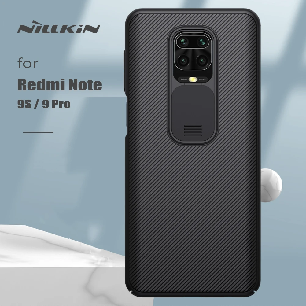 Nillkin for Xiaomi Redmi Note 9s / 9 Pro Case CamShield Camera Protection Slide Privacy Lens Matte Shockproof Back Cover