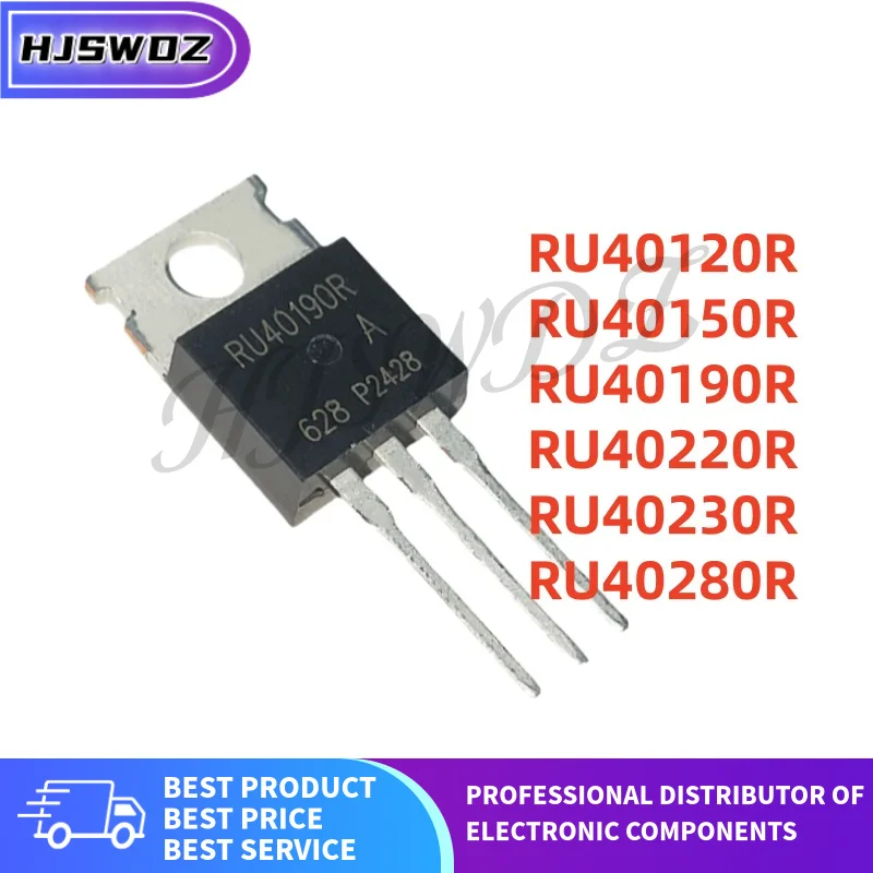 10Pcs/lot New RU40220R RU40190R RU40150R RU40280R RU40230R RU40120R TO-220 MOS Tube