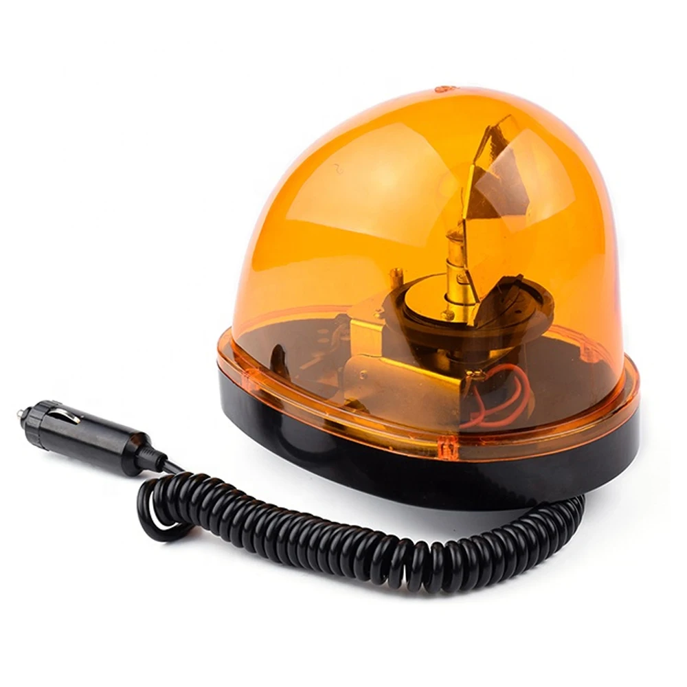 Nuovo faro rotante a goccia magnetico da 12 V CC - Spia di emergenza ambrata ideale per auto, camion e macchine edili