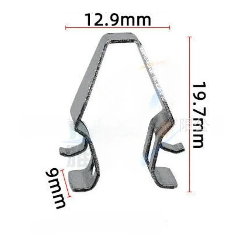 10PCS 6R0867633 Car Sun Visor Vanity Mirror Fixing Iron Fastener Clip Bracket for Volkswagen Passat Sagitar Beetle Scirocco