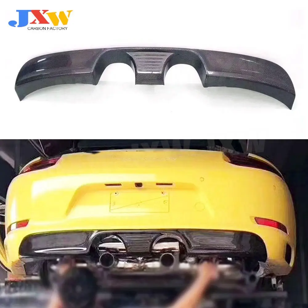 

Carbon Fiber/FRP Body Kits Rear Bumper Lip Diffuser Spoiler Fit For Porsche Carrera 911 991.2 2015-2018