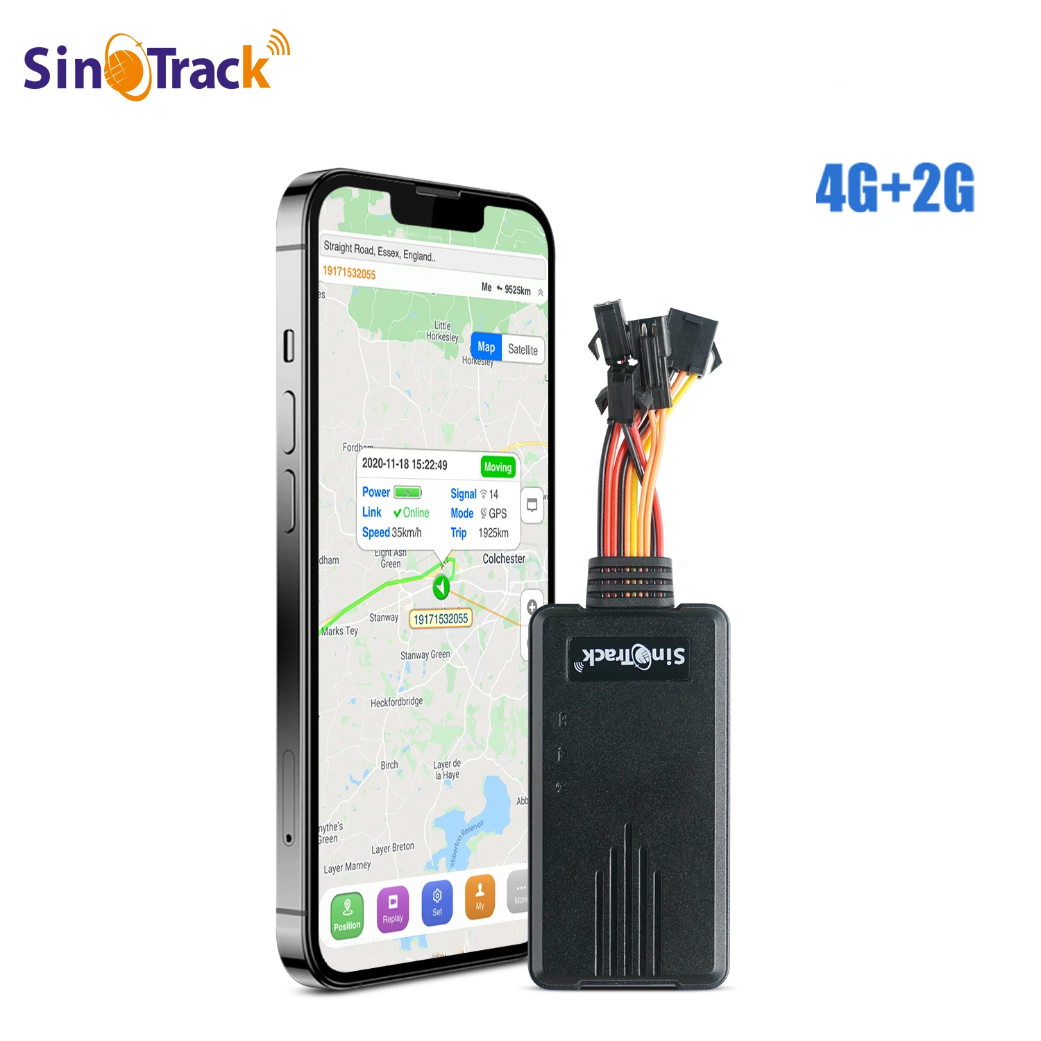 ST-906L Real Time 2G/4G GPS Tracker Support Remote Control for Car,Motorcycles, trucks, RVs, etc.(2pcs per set)