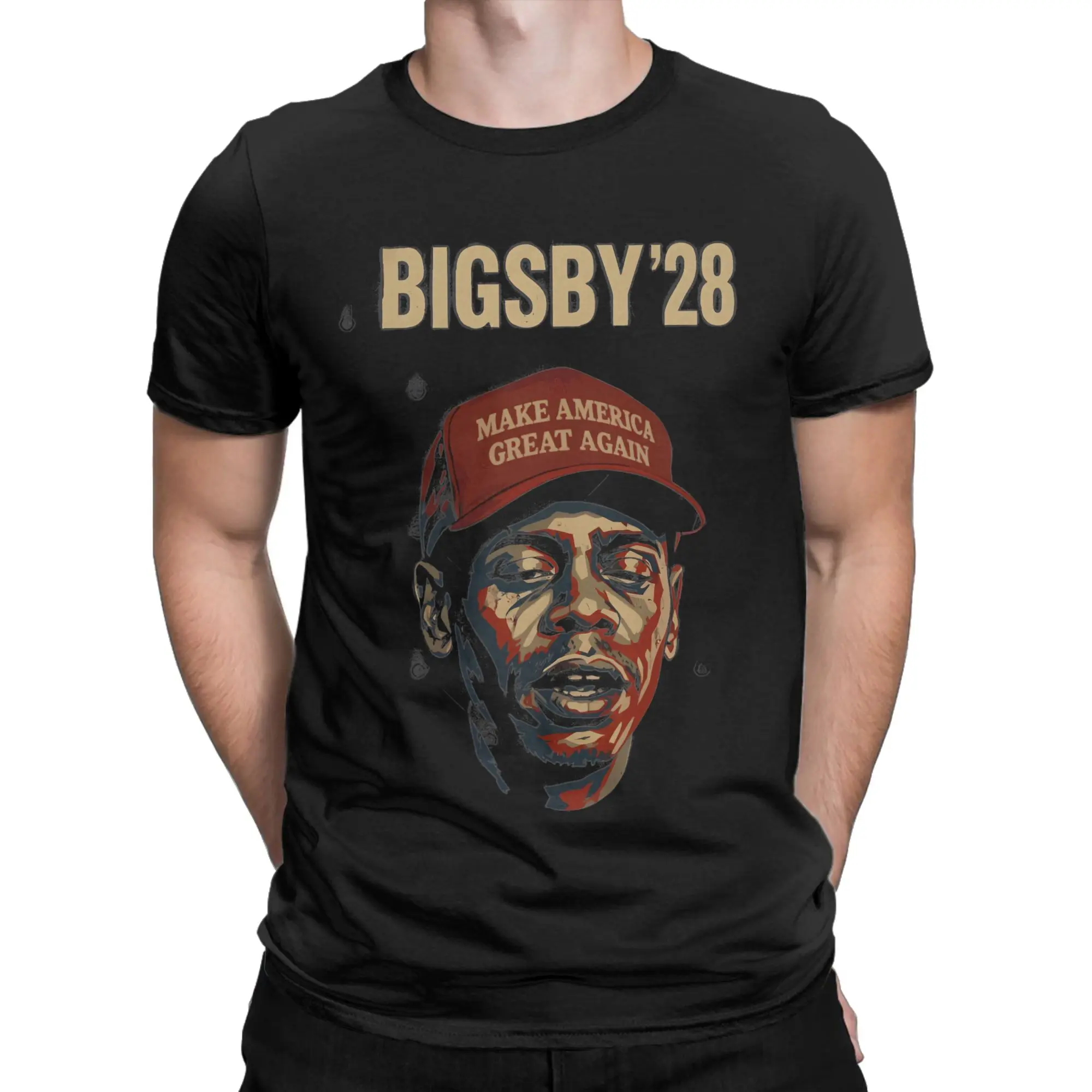 Clayton Bigsby For President 2028  T Shirt Summer  Cotton T-Shirts For Mens Design Tee Shirt Short Sleeve Y2K Basic Top Tees