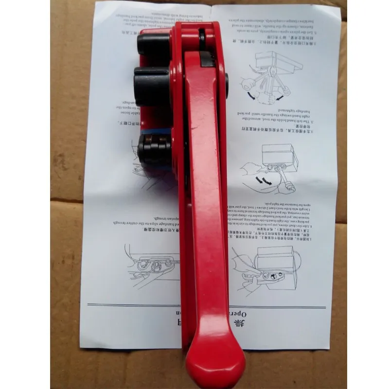 Reggiatrice manuale tendicinghia reggiatrice a mano più stretta per nastro in poliestere per cinturino in PET da 19mm in PP