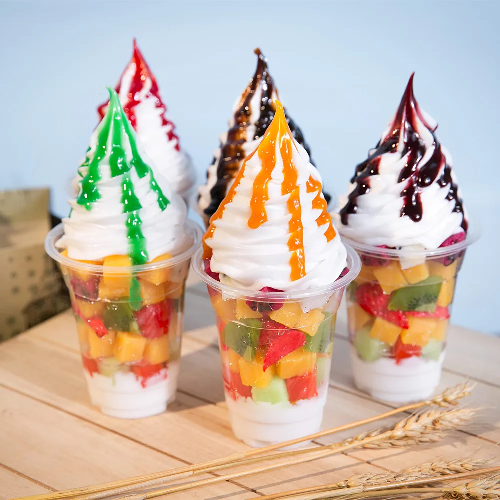 

simulation Large Ice Cream Model Fake Ice Cream Fruit Sundae Cup Dessert Shop Window Display Decor