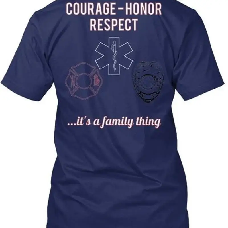 ems Fire Law Enforcement Family Size Premium T shirt M 2XL