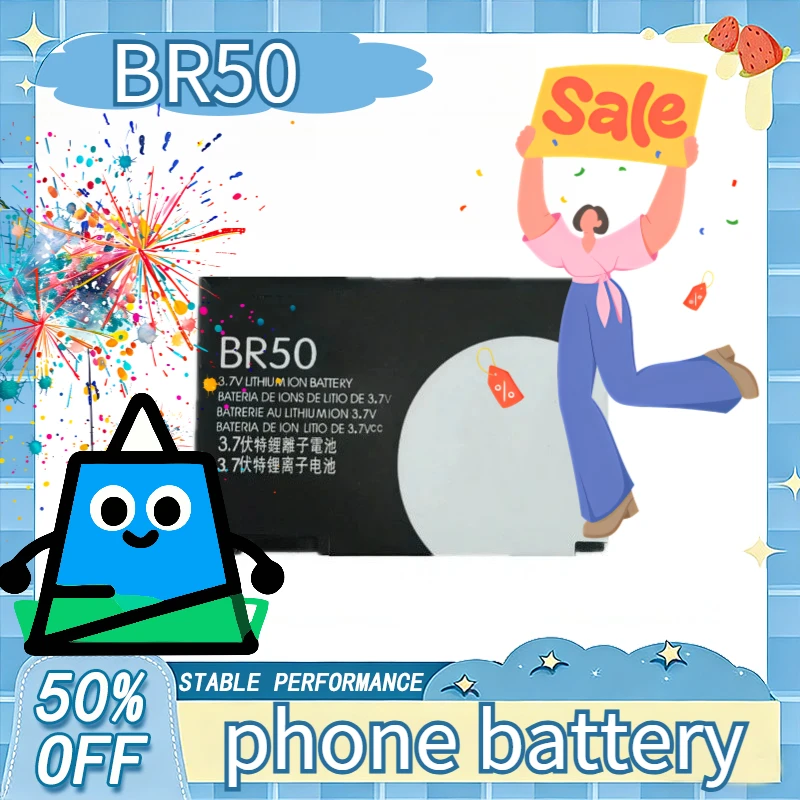 

BR50 BR-50 Battery 3.7V 1000mAh For Motorola V3C V3ie U6 V3i V3 MS500 SNN5696B Mobile Phone Batteries
