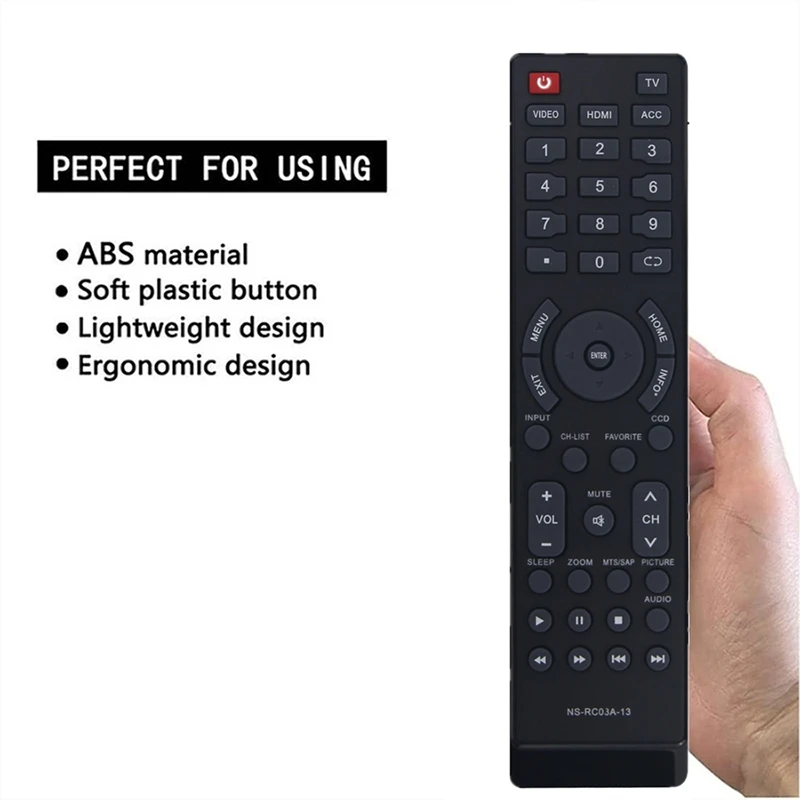 Remote Control Replacement For Insignia TV NS-RC03A-13 NS-32L120A13 NS-40L240A13 Remote Controls
