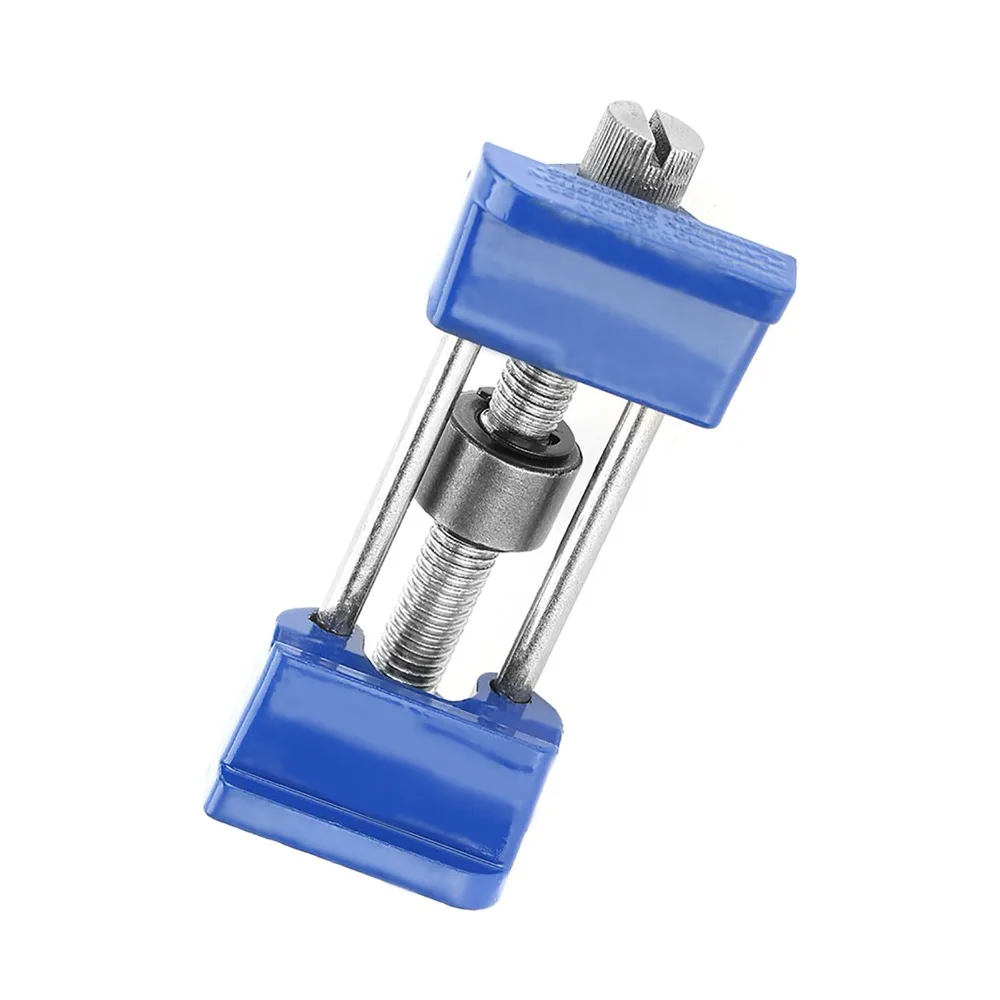 Professional Metal Honing Guide Blue Compact Sharpening Guide Clamping Design Smooth Roller Fixed Angle Holder