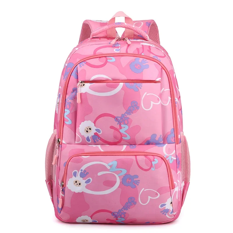 Kids Cute Printed School Backpack Nylon Waterproof Schoolbags for Primary Student Girls and Boys Kawaii Children's Shoulder Bags