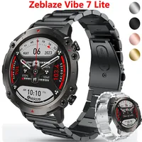 22mm Watch Bracelet Strap for Zeblaze Vibe 7 Lite Smartwatch Stainless Steel Band for Zeblaze Vibe 7 Metal Correa Wristband