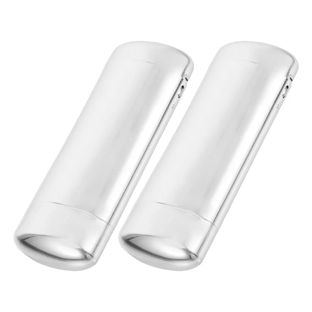 

2pcs Aluminum Portable Travel Travel Eyeglass Case Glasses Eyeglass Case Hiking Holder Bag Pocket Organizer Storage