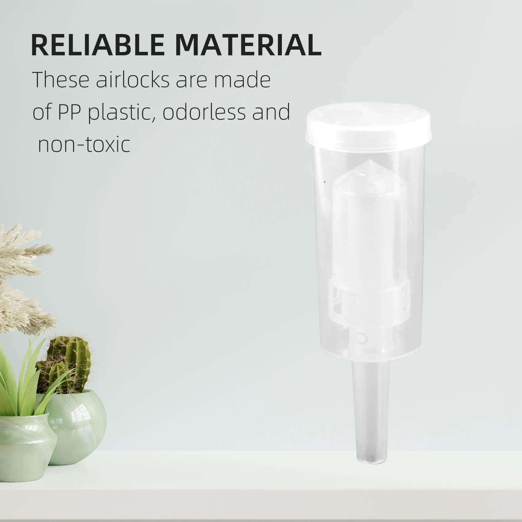 مجموعة غرفة الضغط للتخمير، 20 قطعة من الحلقات السيليكونية و6 قطع غرفة الضغط البلاستيكية للحفاظ على وتخمير وصنع النبيذ والفير