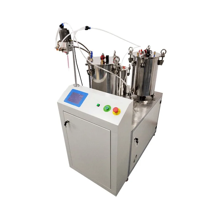 Semi-automatic handheld glue filling machine, automatic mixing and automatic cleaning