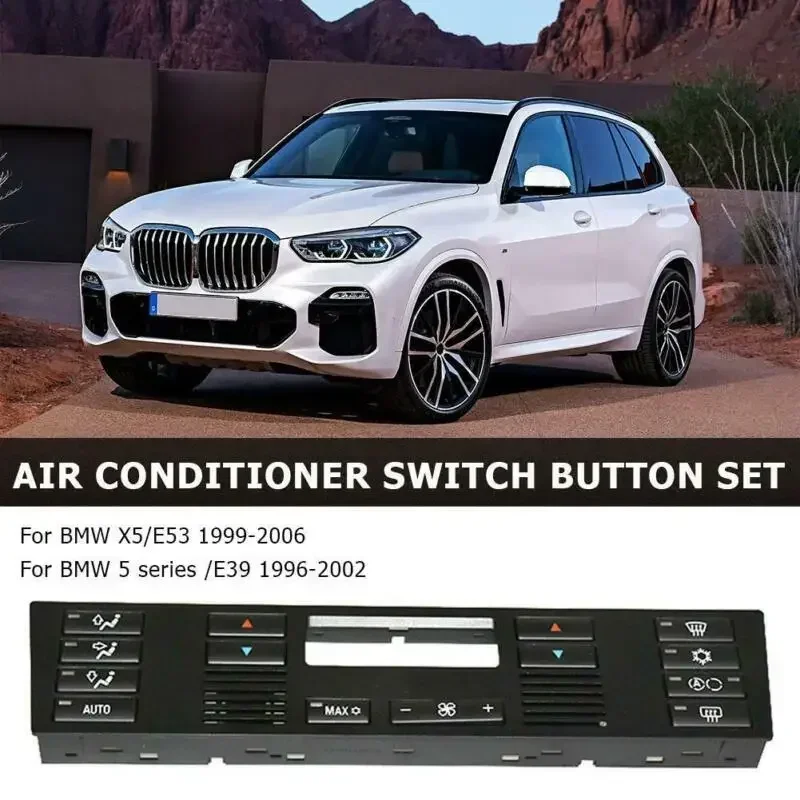 Couvercle de bouton de commutation de climatisation de voiture, BMW X5, E53, E39, neuf, haute qualité, neuf