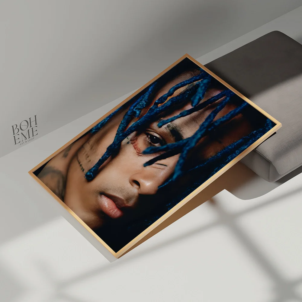 X-XXXTENTACIONES-Hot Rapper Classic Movie Posters Fancy Wall Sticker for Living Room Bar Decoration Room Wall Decor