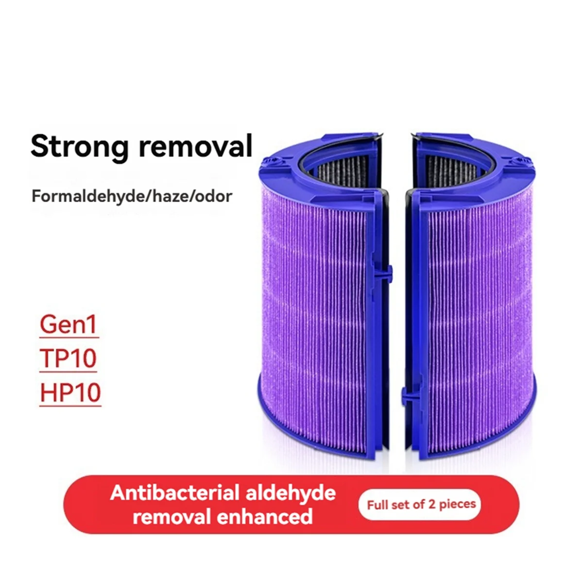 فلتر HEPA من الكربون المنشط ABFI لـ Dyson Gen1 / TP10/HP10/TP06/PH02 فلتر بديل لتنقية الهواء يزيل البكتيريا B
