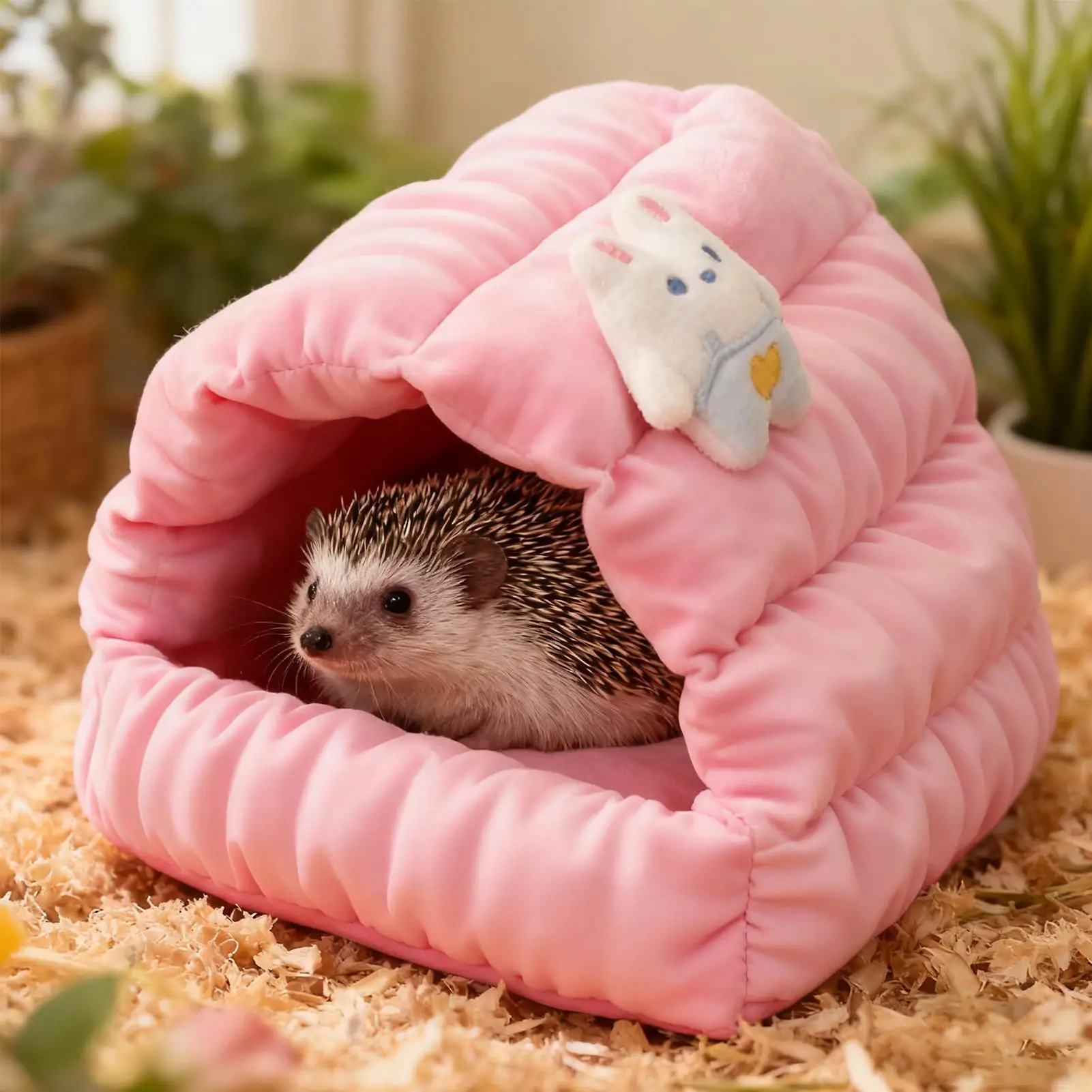 

Кровать для хомяка, дышащее, устойчивое к жеванию, обогащенное гнездо, клетка для хомяка для кролика, домашнего животного, хорька, шиншиллы, белки, птицы, зима