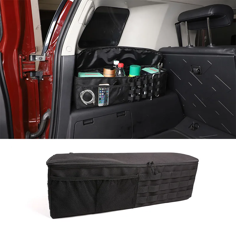 

Для Toyota FJ Cruiser 2007-2021: Черный боковой органайзер-сетка из ткани Оксфорд для багажника автомобиля, аксессуары для авто