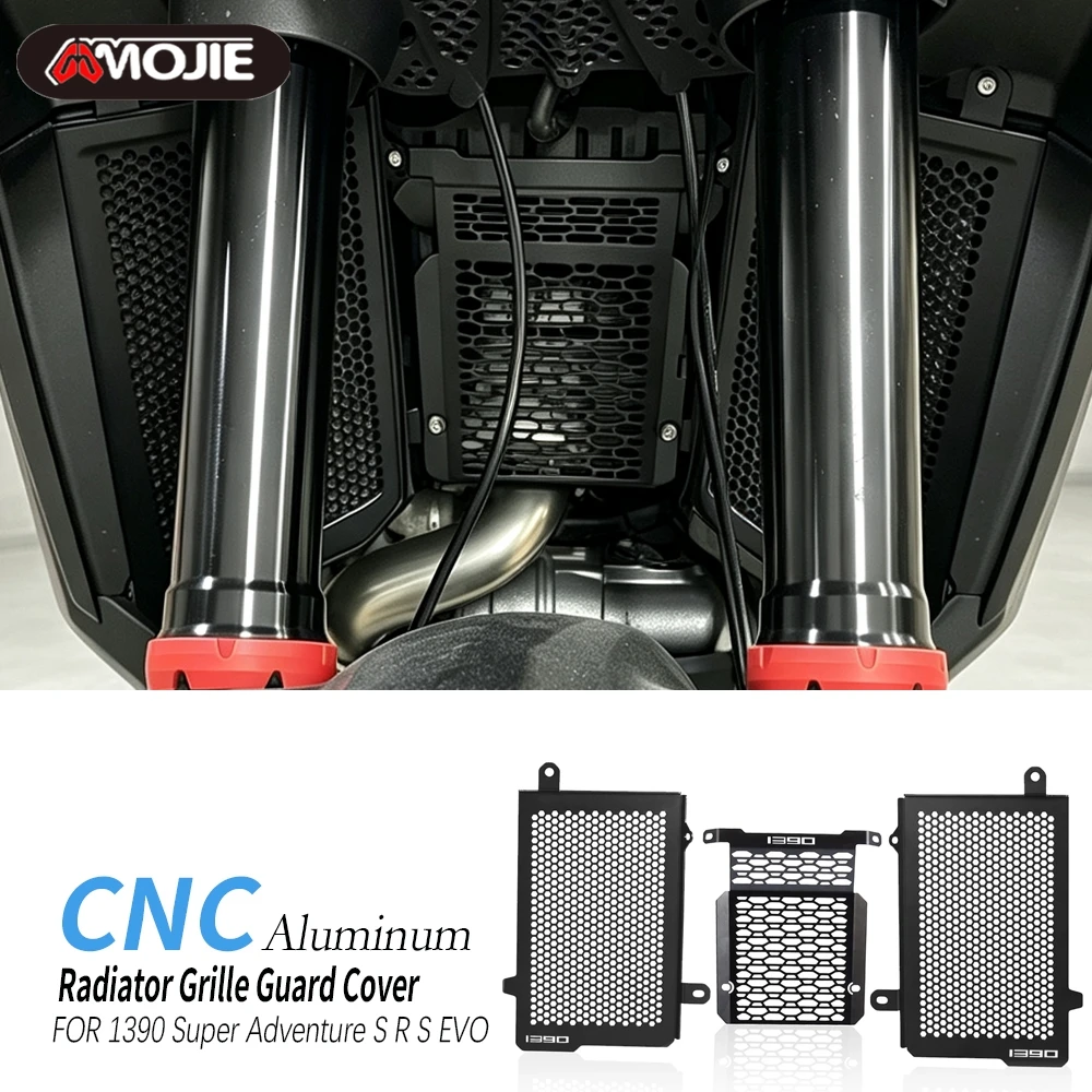 2026 1390 Super Adventure R Radiator Guard Grille Grill Cover Central Cylinder Guard Protector For 1390 Super Adventure S EVO