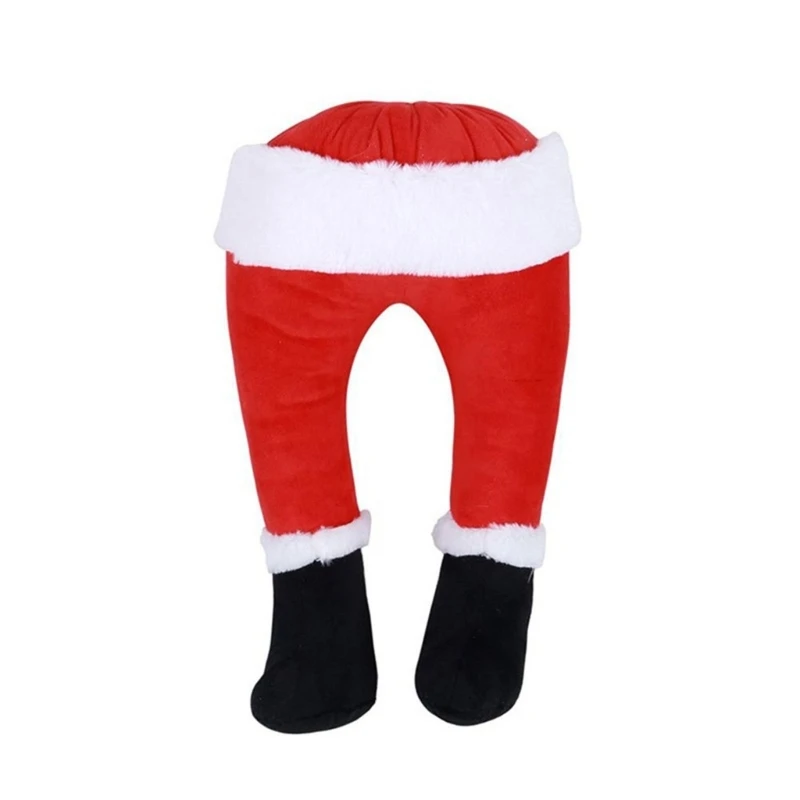 Christmas Tree Decoration Plush Door Decor Santa Elf Legs for Christmas Festive Dropship