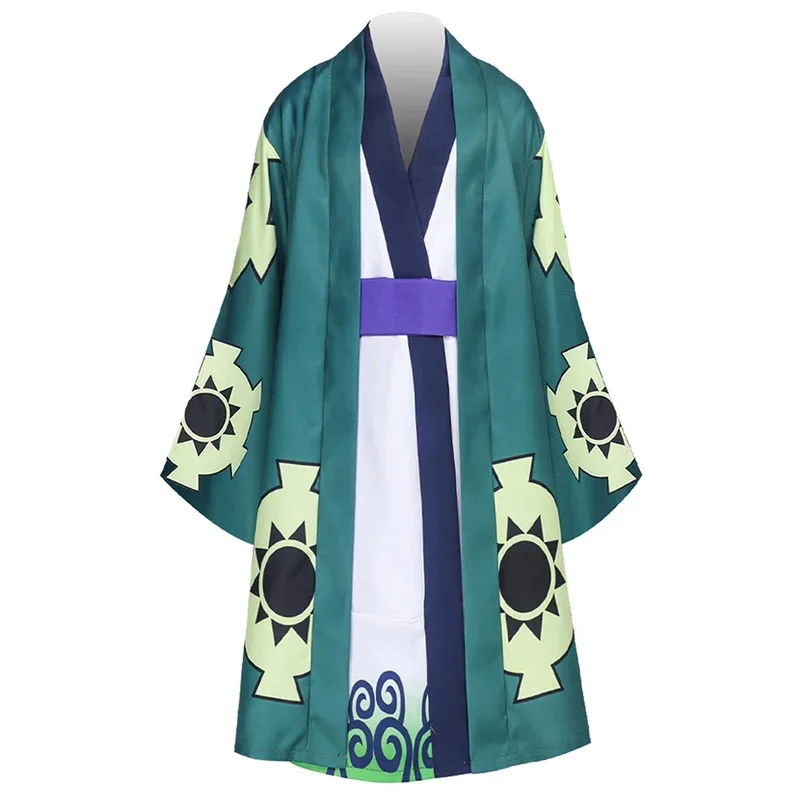 

Wano Country Zoro Juurou Косплей Мальчик Дети Фантазия Аниме One Косплей Маскировочный Костюм Детский Хэллоуин Карнавальная Вечеринка Ткань