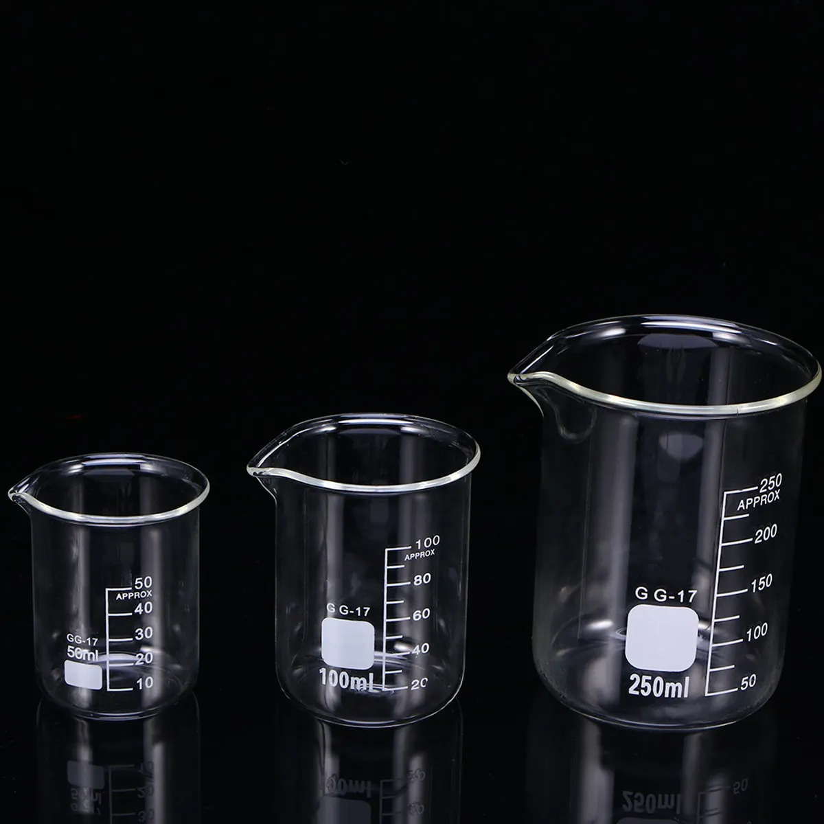 Premium Glass Beaker 50Ml Measuring Cup for Lab Kitchen Household Baking Liquid Measuring Graduated Cup Beaker for Lab