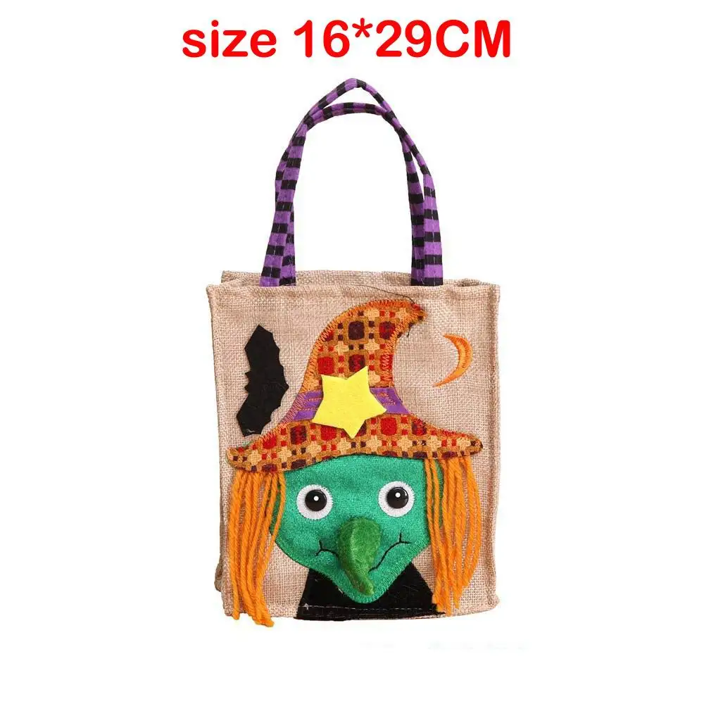 Halloween Loot Party Kids Pumpkin Trick Or Treat Tote Bags Candy Bag Halloween Candy Storage Bucket Portable Gift Basket