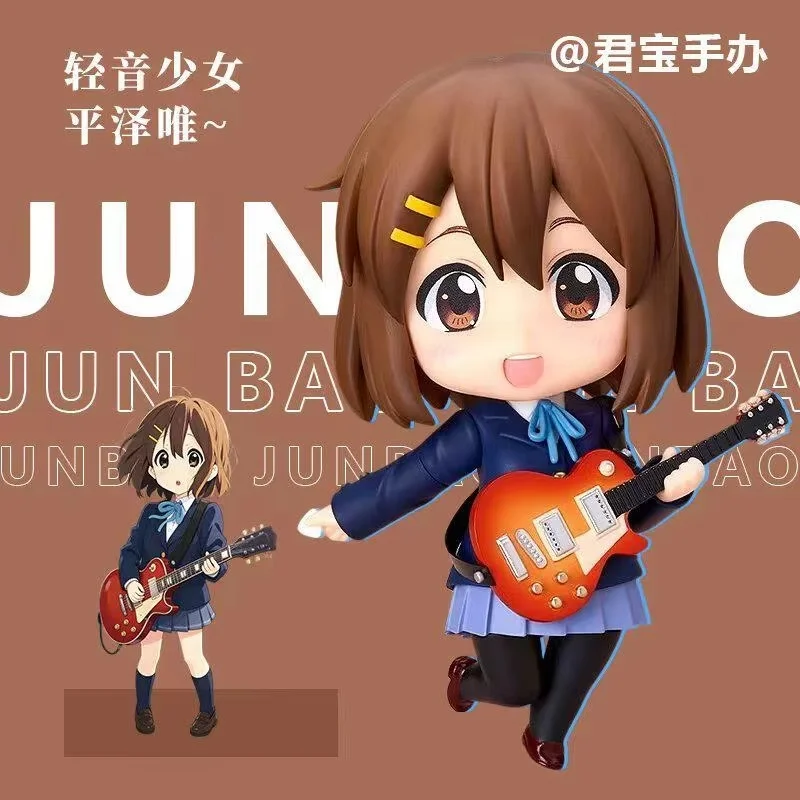 K-ON Hirasawa Yui Nendoroid 2900 Q Version Anime Action Figure Car Ornament Desktop Decoration Doll Collectible Trendy Toys Gift view 2