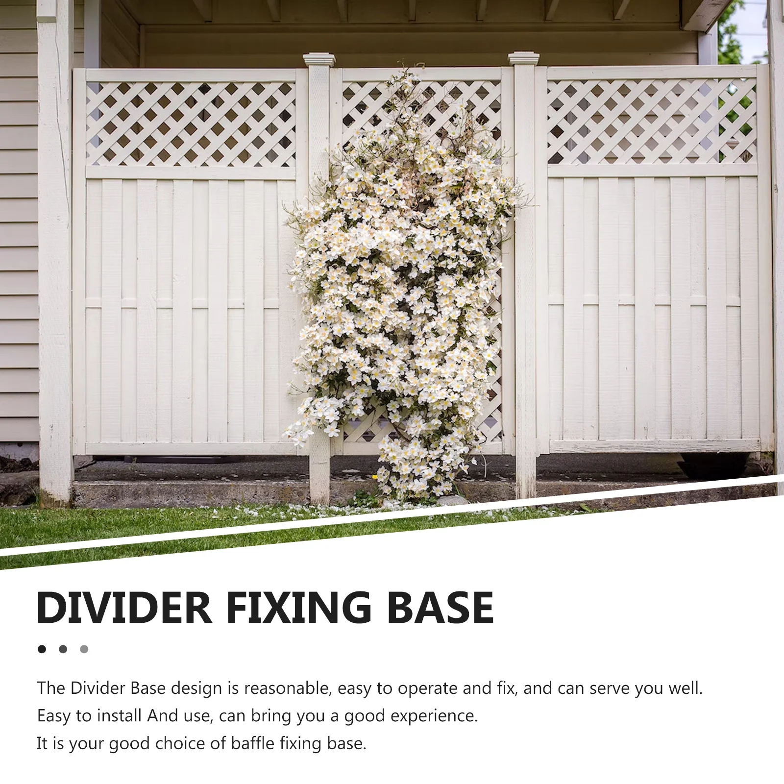 

2Pcs Screen Divider Base Thickened Plastic Divider Stand Feet for Home Office Room Partition Support Bracket