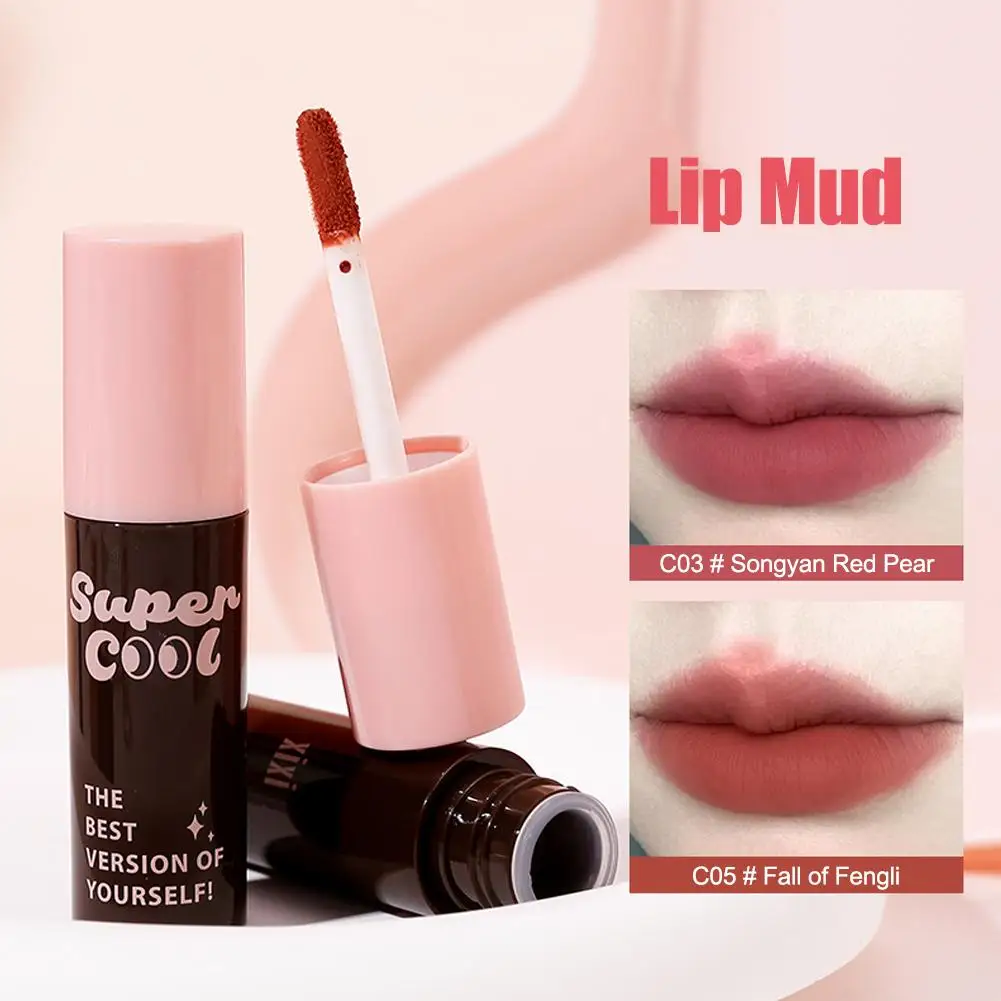 Matte Lip Gloss Berry Mousse Velvet Lip Glaze Waterproof Easy To Cosmetic Makeup Sexy New Not Lasting Lipstick Lip Fade W6q2