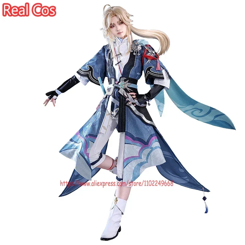 أزياء COSGOGO Yanqing التأثيرية لعبة Honkai: Star Rail Cosplay للهالوين للرجال أحذية Yan Qing ملابس شعر مستعار Yanqing