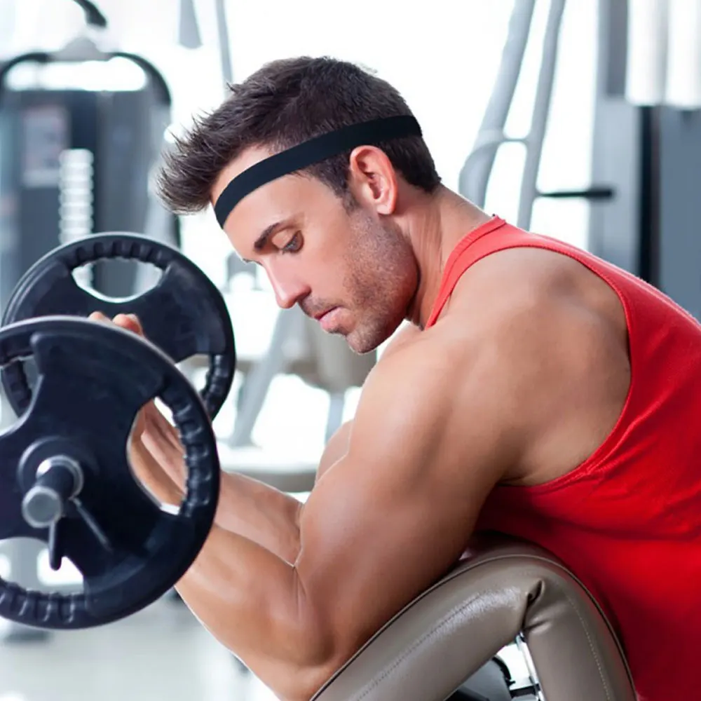 Diadema deportiva para hombre y mujer, bandas para el pelo para el sudor, protección para la frente, correr, Fitness, Yoga, tenis, banda elástica