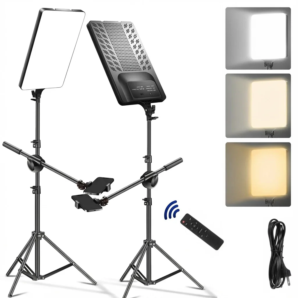 Best Choice Foldable High CRI Remote Control video panel fill light for Photography Live led studio panel light