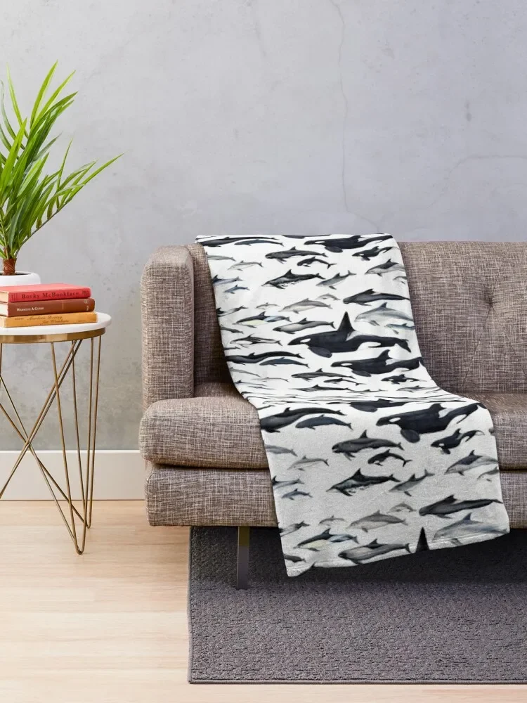 Dolphin diversity Throw Blanket blankets and throws anime Heavy Blankets