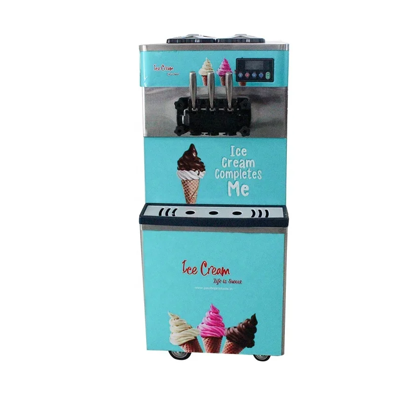 Industry Chinese Turkish Price Liquid Nitrogen 5 7 Flavor Soft Ice-cream Softy Ice Cream Make Machine in Uae