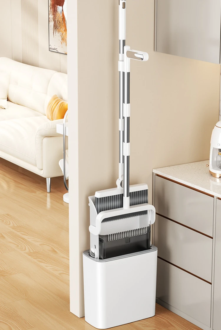 

New Broom And Dustpan Set Hair-Free Cleaning Tools Home Combination Dust Swee Tools Broom And Tra Fork Storage broom