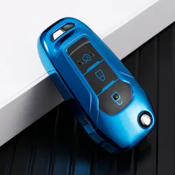 For Ford Figo 2017 Mondeo 5 Ecosport Puma 2020 Fiesta Mk8 Everest Ranger 3 Buttons TPU Car Remote Key Case Cover Shell Fob
