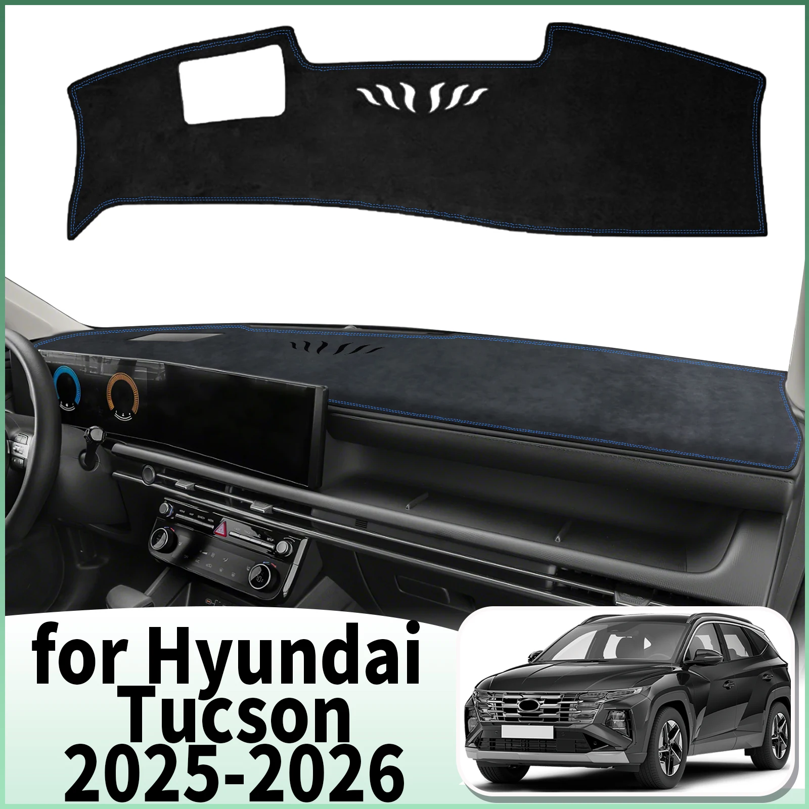 

fit for Hyundai Tucson NX4 2025 2026 Hybrid N-Line Dashmat Dashboard Cover Pad Accessories DashMat Sunshade Protective Carpet