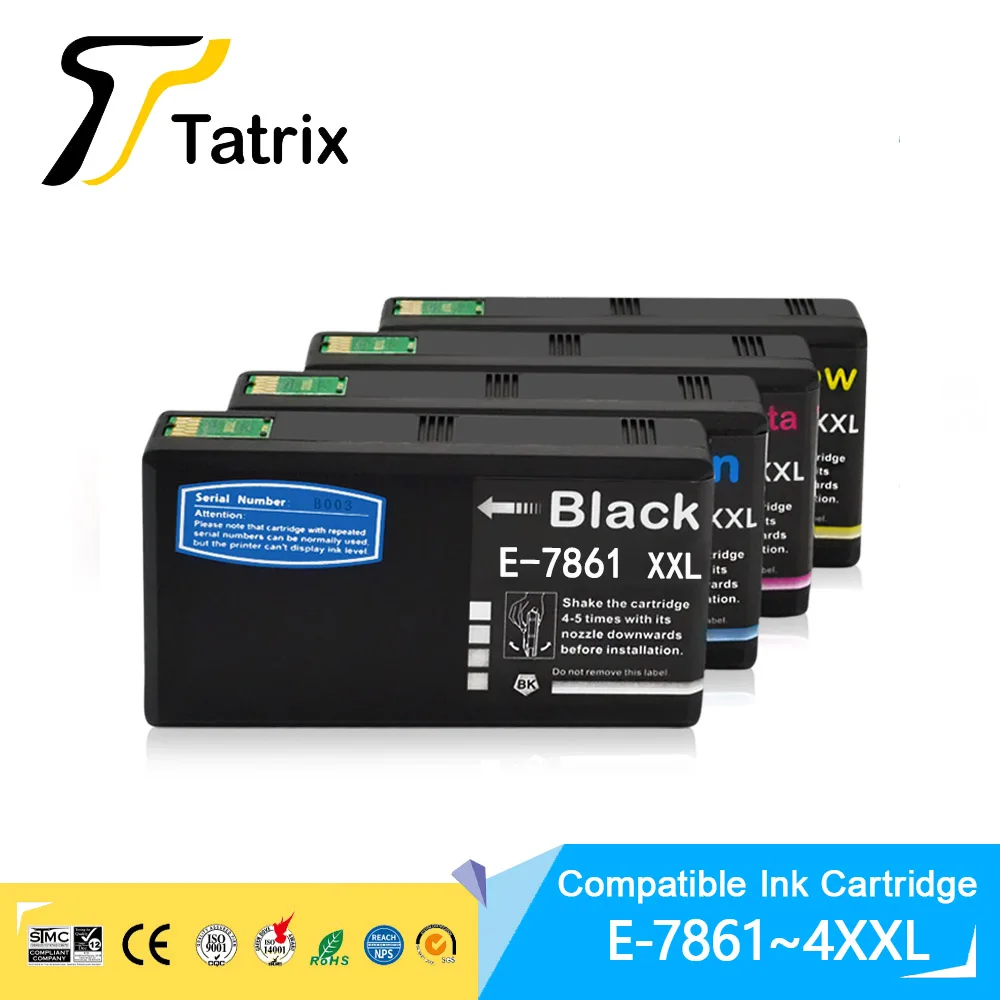 Tatrix for epson 786 T7861 T786XL Compatible ink Cartridge For Epson WorkForce Pro WF-4630/4640/5110/5190/5620/5690 printer