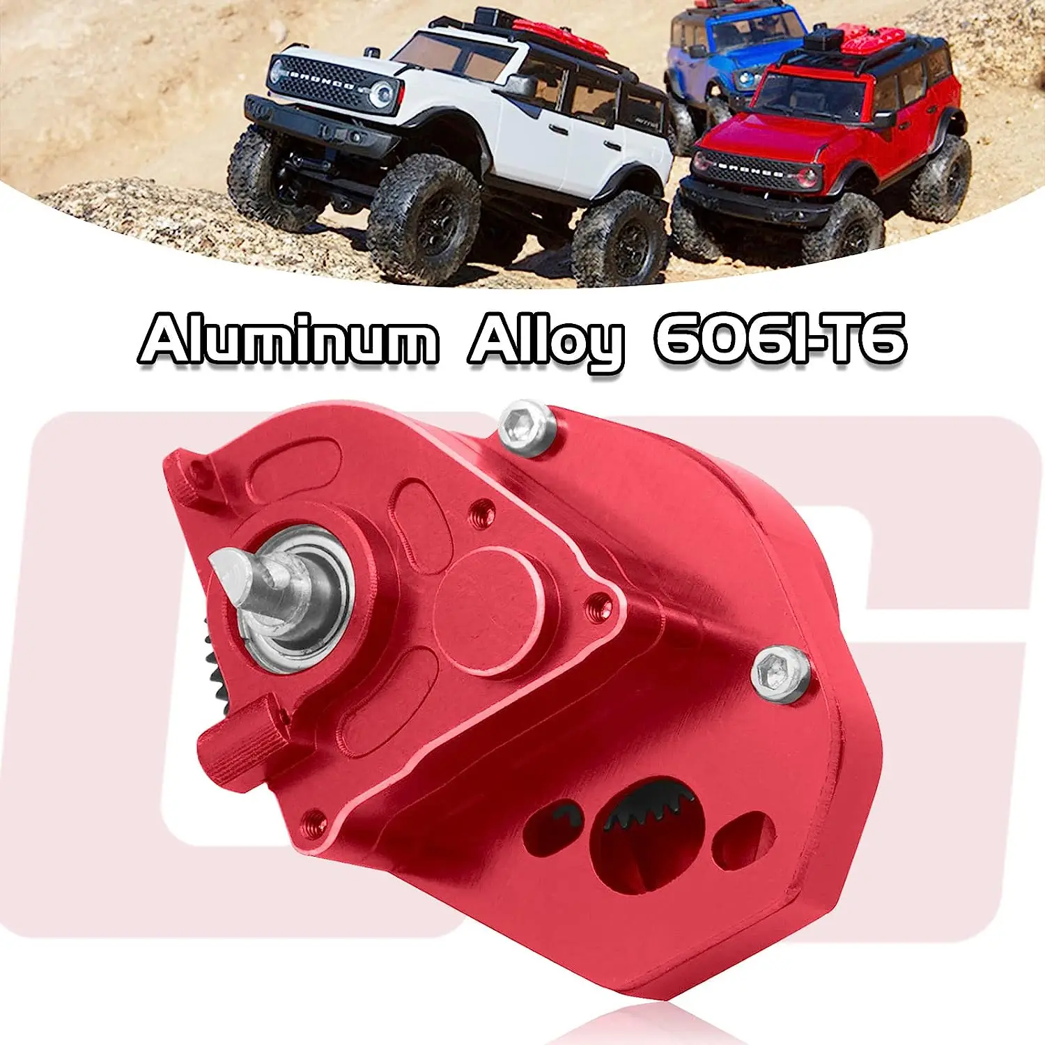 OGRC Aluminium Transmissiebehuizing Versnellingsbak Upgrade Kit voor Axiale SCX24 RC Crawler Auto Compleet gemonteerde onderdelen