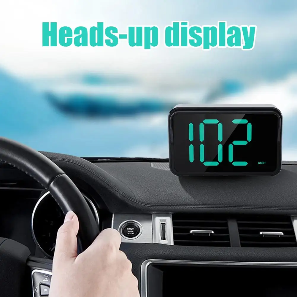 KMH Heads Up Display For Cars,Car HUD,Digital GPS KMH Speedometer,USB Plug,Automatic Brightness Adjustment Clearly Visible N9G1