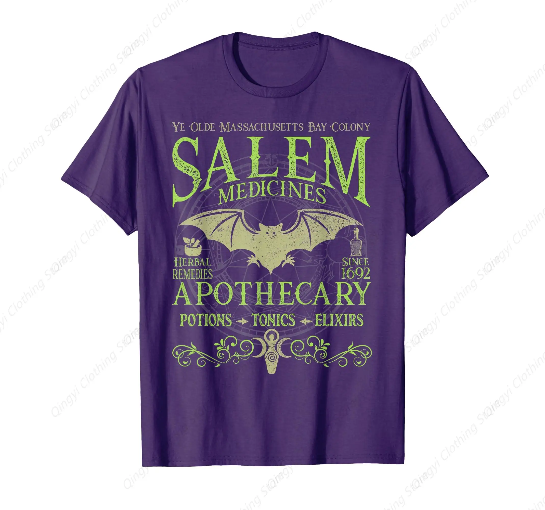 

Salem Pharmacist Witch Wiccan Green T-Shirt