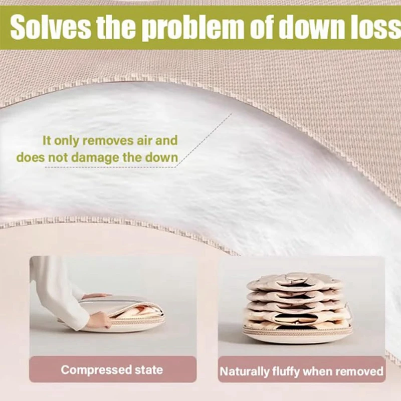 Dust Bag with Self-Compressing Zipper Space Saving Hanging Garment Bag Down Jacket Compression Dust Bag Clothes Dust Bag-A46I