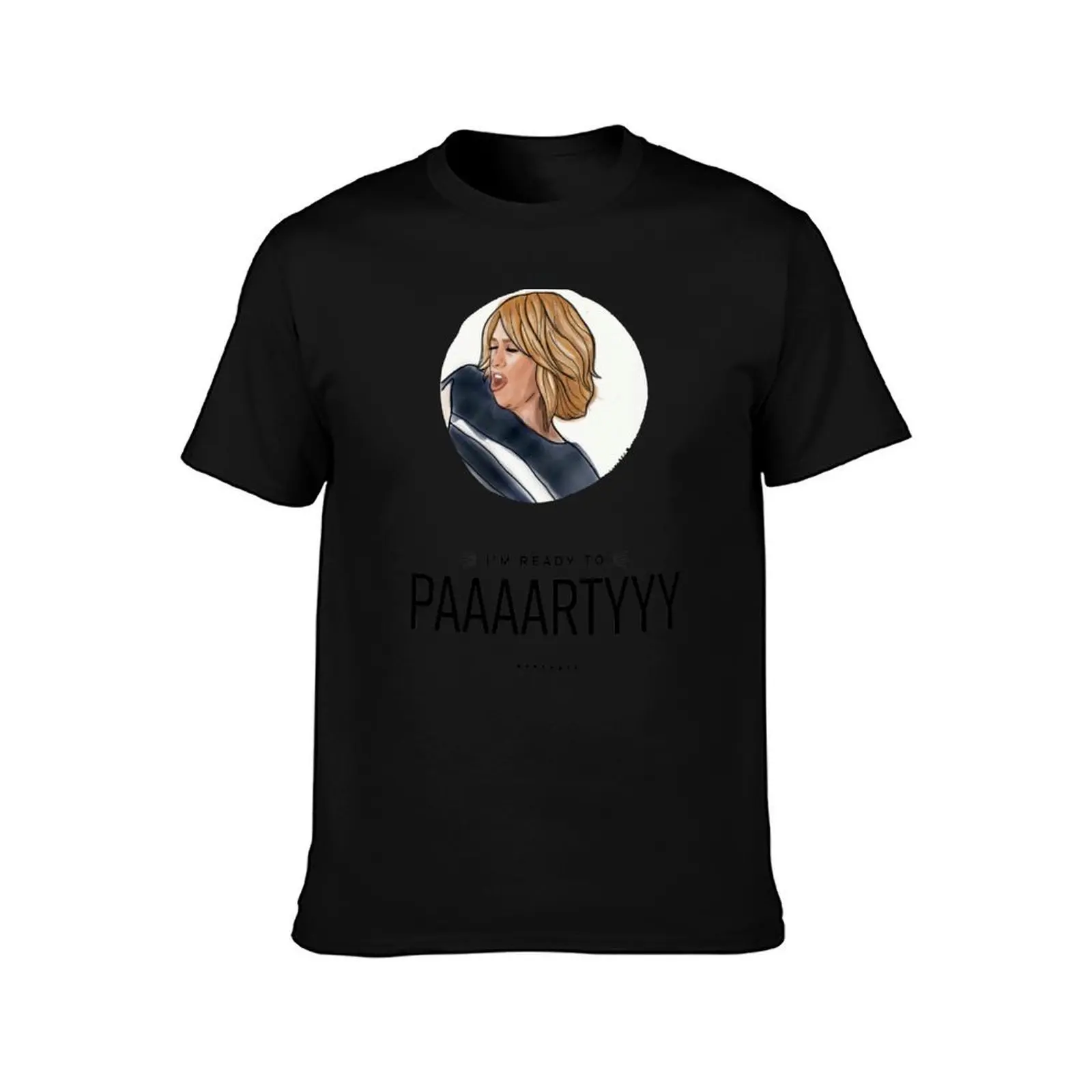 Bridesmaids Movie I'm Ready To Party T-Shirt Summer Casual Cotton Tee Oversized Streetwear Tops Vintage Graphic Print
