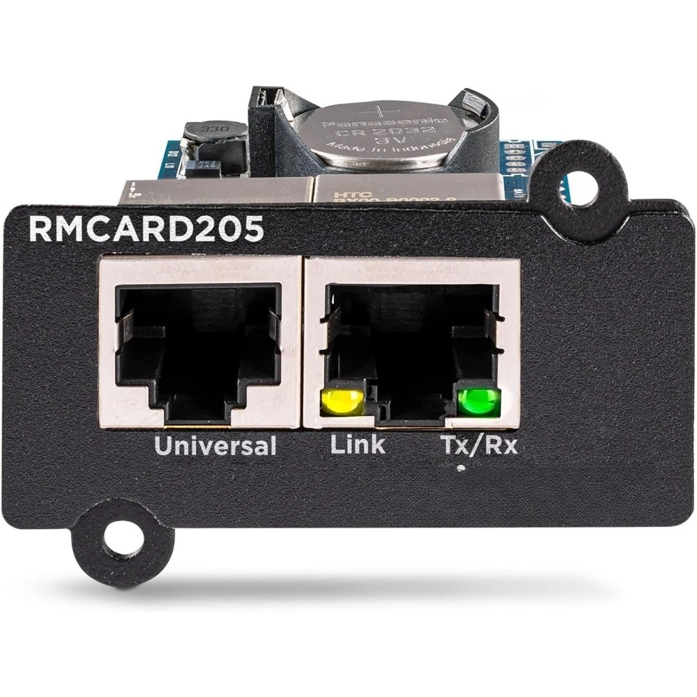 

Горячая продажа! RMCARD205 UPS &ATS PDU Карта удаленного управления, черная, можно настроить, чтобы соответствовать требованиям контроля окружающей среды.