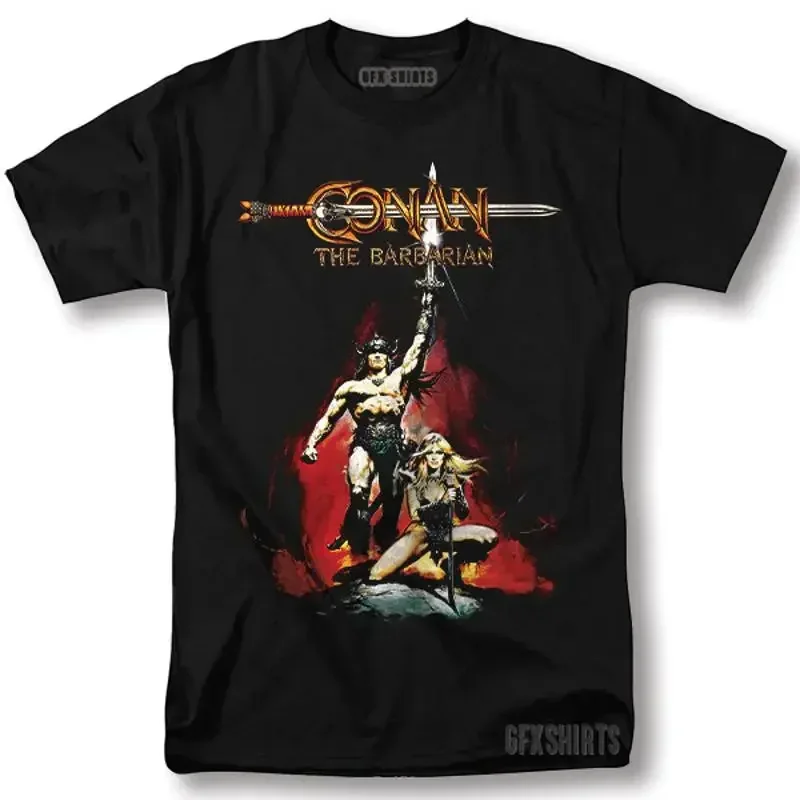 Conan the Barbarian Shirt Movie Classic Vntg Graphic Design T-Shirt